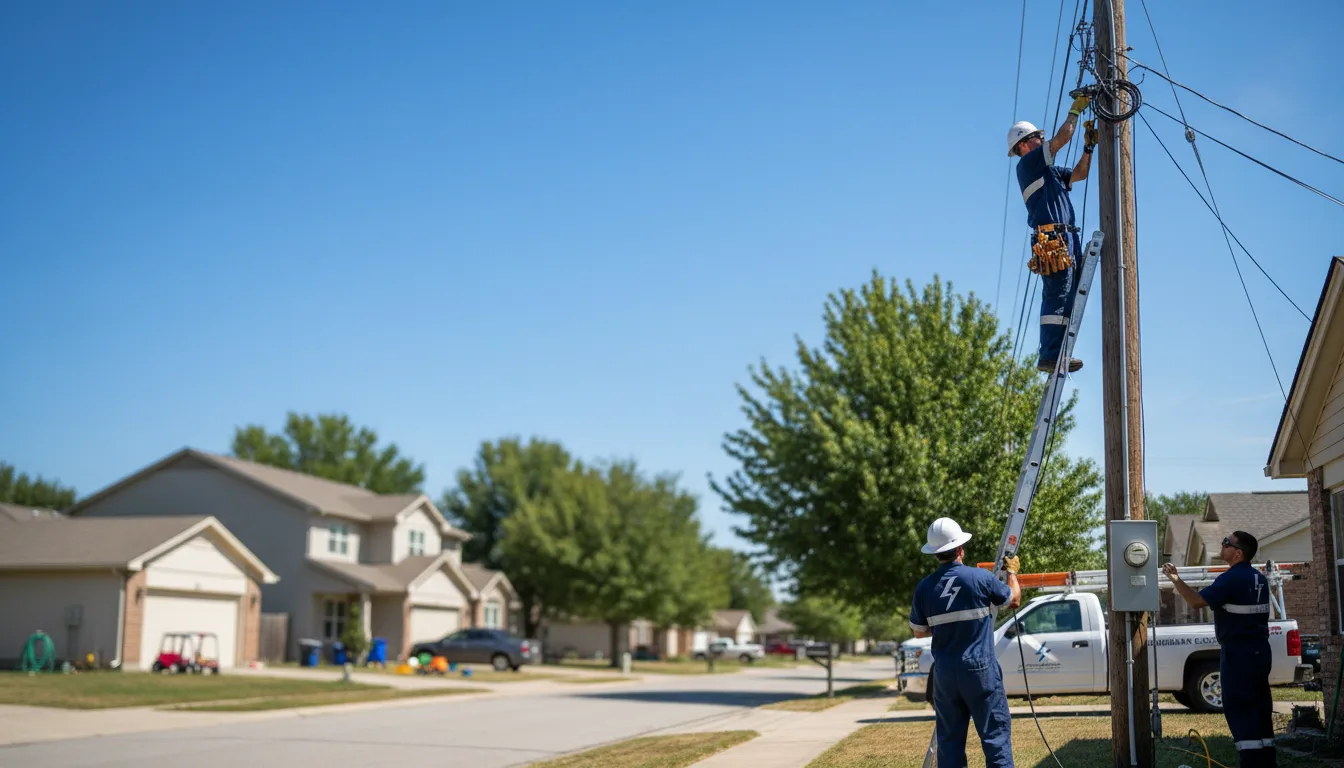 Residential electrician providing installation services in Minnesota Lake, MN